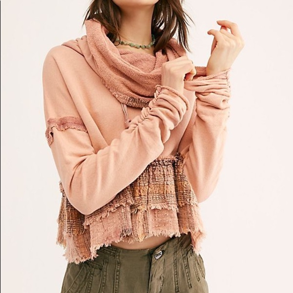 NWT Free People Playing in Plaid Pullover